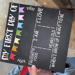 My first day of Plaque